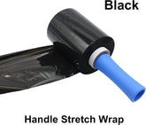 Brand Stretch Wrap Roll, 5 inches by 1000 feet, 1 pack, Black - Infinite Pack